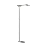 Arcchio LED Stehlampe dimmbar, silber, Büro-Stehleuchte, Standleuchte, Bürolampe aus...