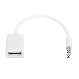 mewmewcat USB-Aux-okabel, USB Aux o Kabel Adapter 3.5mm Klinkenstecker auf 2.0 Buchse...