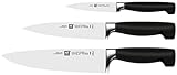 ZWILLING Vier Sterne Messer-Set, 3-teilig (Spick/Garniermesser 10 cm, Fleischmesser 16 cm,...