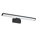 Oktaplex lighting LED Spiegelleuchte 40cm schwarz Wandmontage 3000K Warmweiß 8W 570lm...