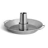 BURNHARD Edelstahl Hähnchenbräter, Ø30,5 cm, Hähnchenhalter mit abnehmbaren...