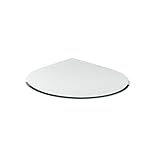 Funkenschutzplatte G4 tropfenförmig ESG 6mm x 1000mm x 1000mm mit 18mm Facette Glasplatte...