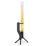 GARDENFLARE Feuerrohr – Edelstahl Feuersäule und Pelletfackel für Tolles...