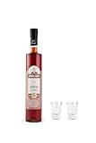 Hödl Hof Geschenkset inkl. 0,5L Zirben-Schnaps & 2 Schnapsgläser I Hochwertiger...