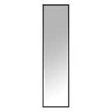 INSPIRE - Rechteckiger Spiegel Milo mit Holzrahmen - B.32 x H.122 cm - Schwarzes Holz -...