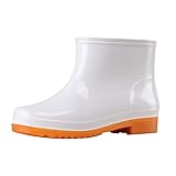 Kobilee Regenstiefel Damen Kurz Rutschfest Kurzhoch Wasserdicht Regenschuhe Leicht Outdoor...