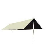 GIYXHU Tarp Wasserdicht Schwarz beschichteter Planenblock for den Außenbereich,...