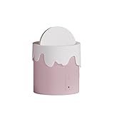 SUIOPPYUW Mini Desktop Mülleimer mit Schwingdeckel, Mülltonne, Abfallkorb, großes...