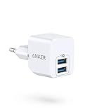 Anker PowerPort Mini Duales Wandladegerät, Extrem kompaktes USB-Ladegerät, 2,5A Leistung...