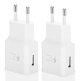 2er Pack USB Ladegerät Stecker, Adaptives Schnell Ladegerät Ladestecker für Samsung...