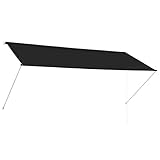 vidaXL Markise Anthrazit 300x150cm Sonnenschutz Beschattung Windschutz Garten