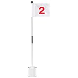 kagrote Golf-Putting-Flaggen- und Loch-Set, Doppelseitige Golf-Pin-Flaggen für den Hof,...
