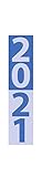 Streifenplaner Compact Blau 2021: Wandplaner und Bürokalender als praktische...