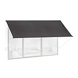Relaxdays Fallarmmarkise HxB: 120x300 cm, Schattenspender Fenster, 50+ UV-Schutz, Seilzug,...