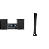 Kenwood M-7000S-B Mikro-Stereoanlage, Schwarz, mit Bluetooth, USB, CD und Radio Dab + oder...