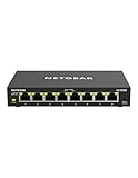 NETGEAR GS308E Managed Switch 8 Port Gigabit Ethernet LAN Switch Plus (Plug-and-Play...