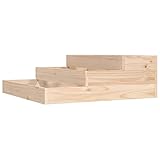 Stepped Bed Hochbeet aus Massivholz, mehrstufiges Hochbeet Pflanzkasten Blumenkasten ohne...