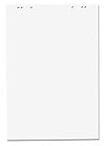 1x Flipchartblock, Weiss Blanco, Block mit 20 Blatt 69x99 cm, 6 fach Lochung, perforiert,...