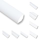 20 Meter Deckenleisten Styropor XPS Stuckleisten Abschlussleiste Decke Weiss 20X20 mm...