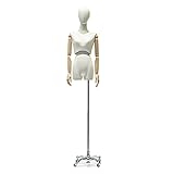 Weiblicher Mannequin-Torso-Körper, Schneiderpuppe mit Universalrad, höhenverstellbares...