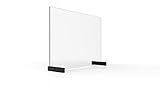 ALLboards Spuckschutz 90x60cm Transparent, gehärtetes Glas 4mm, Antibakteriell &...