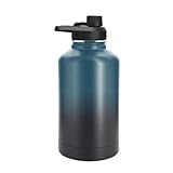 Thermo-Trinkflasche, 1,8 l, doppelwandige Vakuum-Metall-Flasche, große...