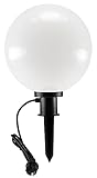ChiliTec Kugelleuchte Gartenlampe 30cm mit Erdspieß für Aussen IP44 1,5m Kabel E27...