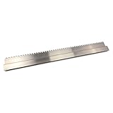 DEWEPRO® H-Profil Aluminium Kartätsche mit Zahnung 10x10mm Länge: 100cm - Abziehlatte -...