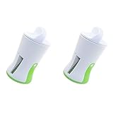 Mocturnity 2 Stueck Spiralfoermig Trichter Gemuesereibe ABS Edelstahl Karotten Gurken...