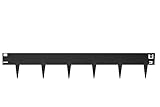 HORNVAL Beeteinfassung Metall mit Dornen - 100 x 17,5 cm Beetumrandung Rasenkante Metall -...