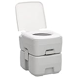 Tidyard Tragbare Campingtoilette mit Waschbecken Camping-Toilette 41,5 x 36,5 x 42 cm (L x...