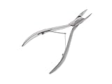 Diabetikerzange-Eckenzange-Nagelzange 11.5 cm aus rostfreiem Edelstahl abgerundete Spitzen...