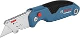 Bosch Professional Universal Klappmesser mit Klingenfach im Metall-Griff (inkl. 3x...