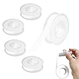 HSYTEK 6 Rolle Gewindedichtband, (15mm*15mm) Teflonband, Gewindedichtfaden, Dichtungsband...