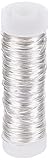 Rayher 2405522 Schmuck-Häkeldraht, silber, 0,30 mm ø, Spule 50 m, Schmuckdraht, farbig...