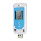 KIKAPA TempU 03 USB-Datenlogger für Temperatur und Luftfeuchtigkeit, Wiederverwendbar,...