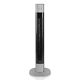 bmf-versand® Turmventilator mit 3 Stufen und Oszillation inklusive Pflegetuch - Leiser...