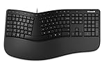 Microsoft Ergonomic USB Keyboard (deutsches Tastaturlayout, QWERTZ), Schwarz