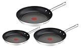 Tefal A704S3 Duetto 3-teiliges Bratpfannen-Set | 20,24 und 28 cm | integrierter...