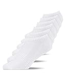 Snocks Männer und Frauen Sneaker Socken 6er Set Gr. 43-46 I Füßlinge passend für alle...