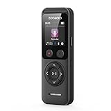 ZOOAOXO Digital Diktiergerät, 64GB Dictaphone mit Dual-Mikrofon, 3072 Kbps HD,...