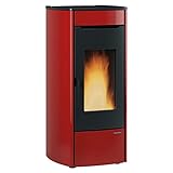 Extraflame 1286251 Marina Idro H13 Wasserführender Pelletofen Stahl Bordeaux/A+