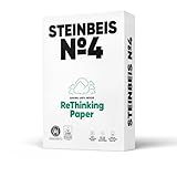 Steinbeis No. 4 Druckerpapier – DIN A4 Recycling-Papier 80 g/m², Weiß & Chlorfrei,...