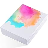 120 Blätter Aquarellpapier, 300 g/m² Aquarellblock Dickes Wasserfarben Papier...