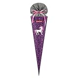 Step by Step Schultüte Dreamy Unicorn Nuala, rosa-grau, passend zum Schulranzen, aus...