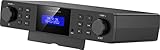VR-Radio Unterbauradio: Unterbau-Küchenradio DAB+/UKW, RDS, Wecker, Timer, LCD-Display,...
