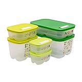 Tupperware FridgeSmart 6-teiliges Set – enthält 2 x extra klein (375 ml), 1 x klein...