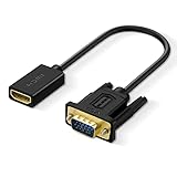 SHULIANCABLE HDMI auf VGA Adapter, HDMI Buchse auf VGA Stecker 1080p kompatibel mit TV...