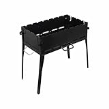 Holzkohlegrill Klappbar Mangal BBQ für 8 Spieße Schaschlik Grill Klappgrill Campinggrill...