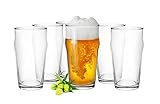 Glasmark Krosno Biergläser-Set 0,53 Liter Gläser Für Bier Bierseidel Bierkrug Gläser...